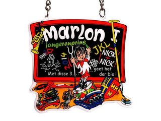 Gepersonaliseerde print medaille marlon